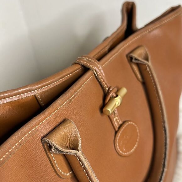 💯Authentic Long Champ Leather Tote Handbag🍀 - Picture 9 of 13